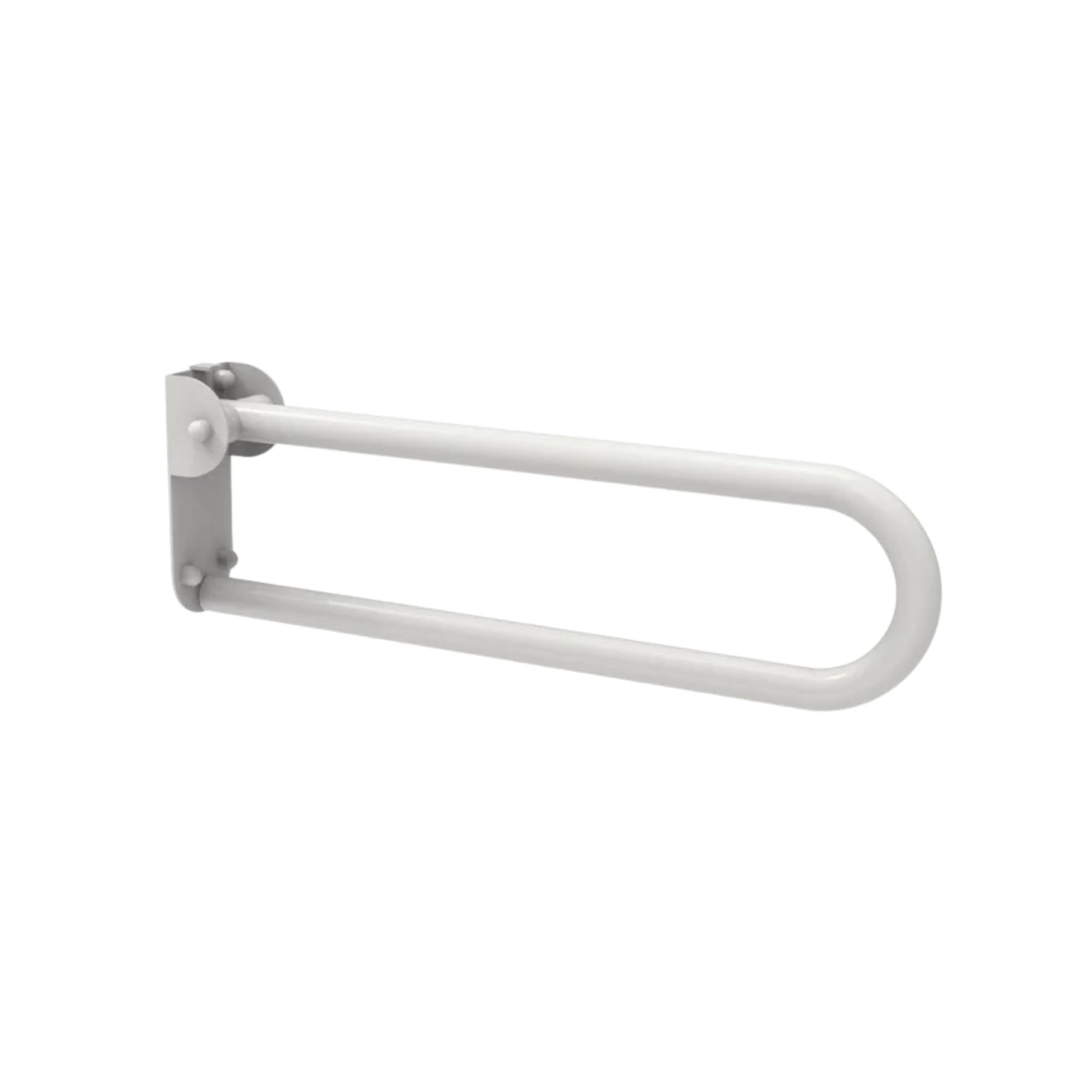 Maniglione Bagno Doccia Pieghevole Ribaltabile 53cm, Acciaio Inossidabile, Supporto di Sicurezza, Piastra a Muro con Fori, Anziani e Disabili