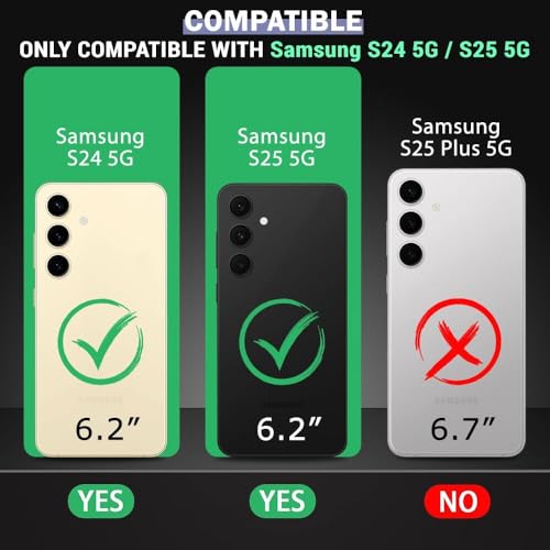 Image of TheGiftKart Hybrid Matte Frosted Back Cover Case for Samsung Galaxy S25 5G / S24 5G | Built-in Stand | Shockproof Hard Back Case Cover for Samsung Galaxy S25 5G / S24 5G (PC & TPU, Translucent Black)
