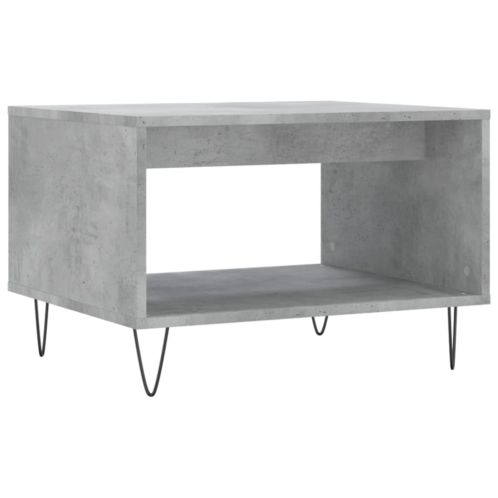 Homgoday Tavolino da caffè grigio cemento 60 x 50 x 40 cm, tavolino in legno ingegnerizzato, tavolino da tè per soggiorno, sala ricevimenti per ospiti, camera da letto e ufficio 212 mobili