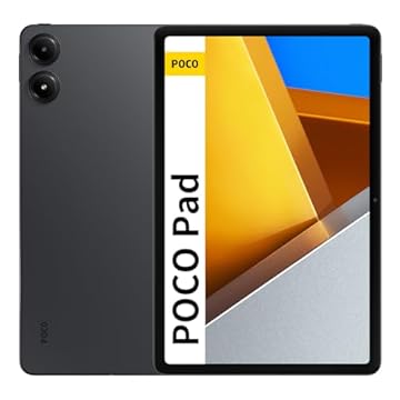 Xiaomi Poco Pad Tablet de 12,1 polegadas, 8 GB de RAM + 256 GB de ROM, tablet Android WiFi, resolução de 2560 x 1600, tela de 120 Hz, bateria de 10000 mAh, carregamento rápido de 33 W(Cinza)