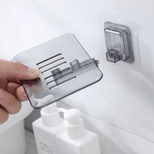 2PC ABS Plastic Drain Soap Holder for Bathroom, Multicolor 1