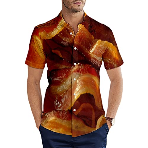 Chemise hawaïenne imprimée 3D homme style Harajuku multicolore à manches courtes taille L