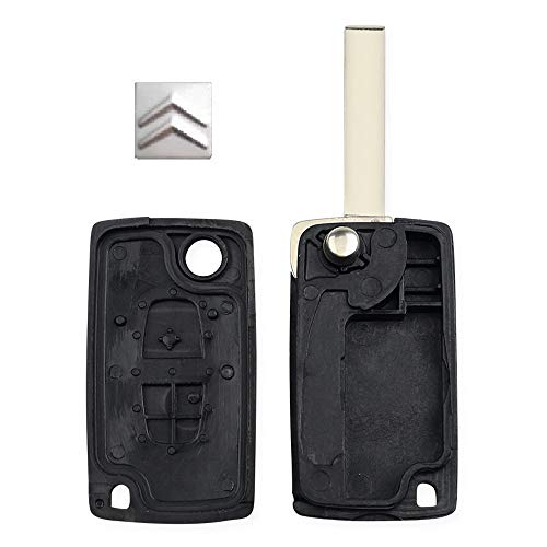 Chave Canivete Citroen Telecomando para Canivete 2B Preto Lamina L