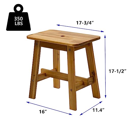 Lestar Solid Acacia Wood Stool Bedside End Tables Sub-Stool Wooden Step Stool (Sub-Stool) #TOP1