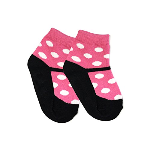 Bowbear Toddler Girls 4 Pair Non-Skid Polka Dot Mary Jane Socks4