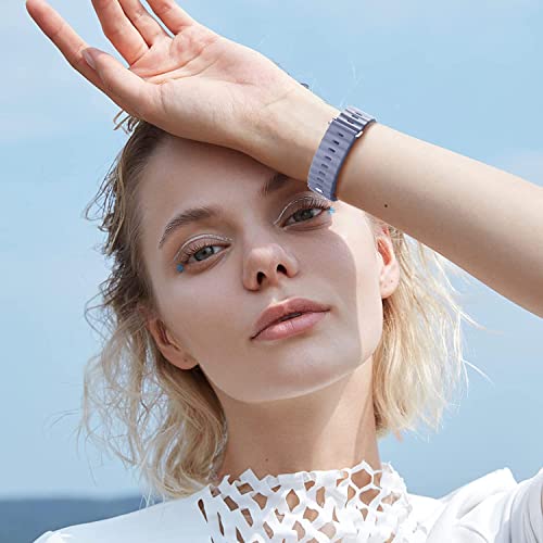 Image of IBS Ultra Seris 8 Smart Watch Men Two Watch NFC Door Unlock Smartwatch Bluetooth Call Wireless Charge Fitness Bracelet (Ultra Lavender Rubber Strap(LRS))
