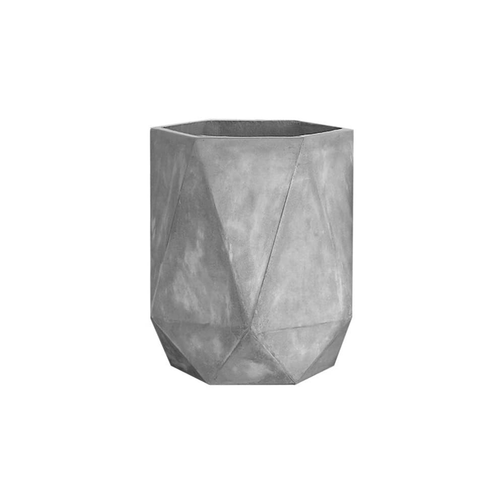 GELASIGE Flower Pots Desktop Diamond-shaped Flower Pot Floor-standing Succulent Plant Potted Decoration Ornaments Flower Pot Outdoor Flower Pots(A)