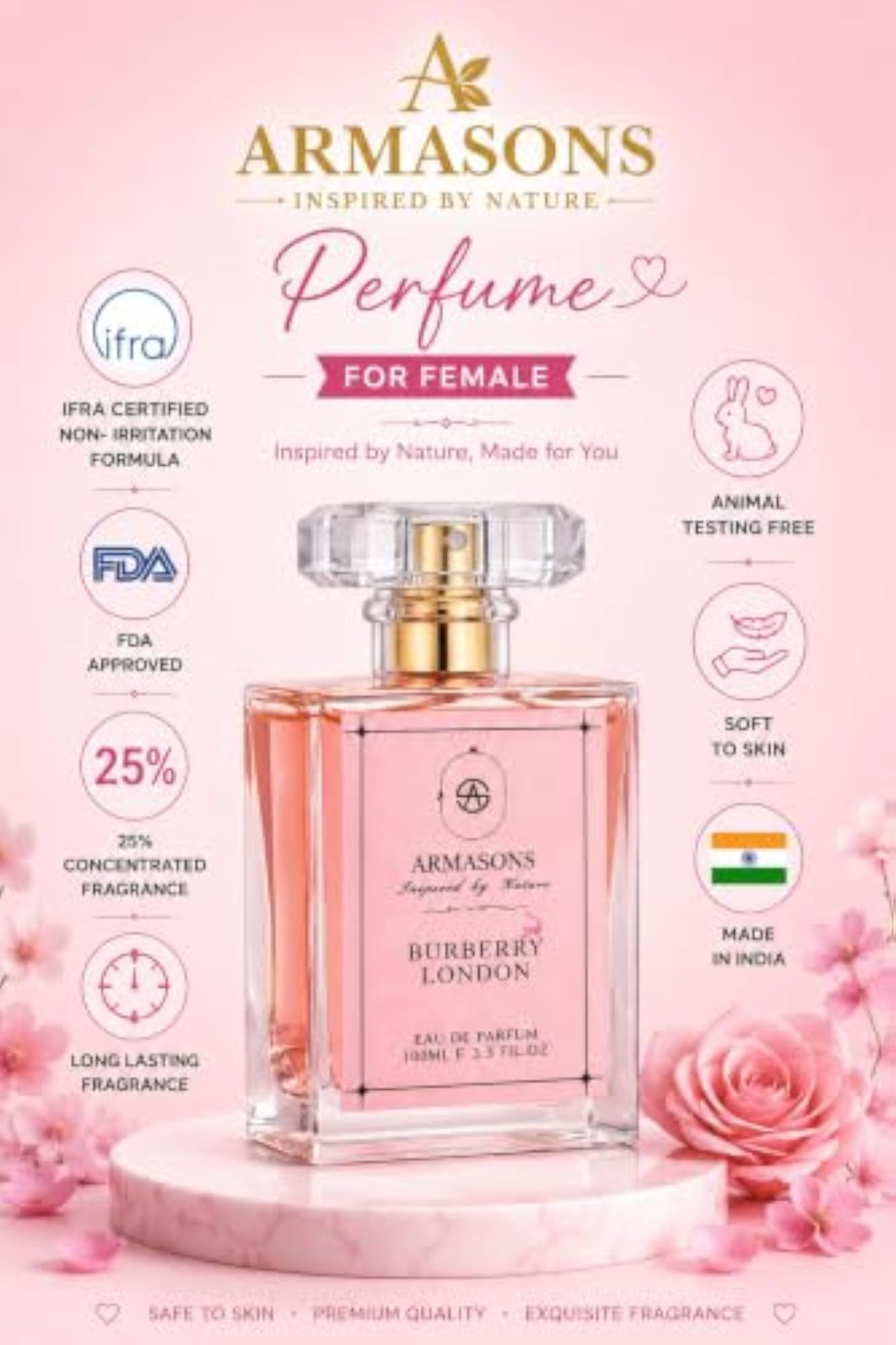 Armasons Luxury Perfume for Women, 100ml
