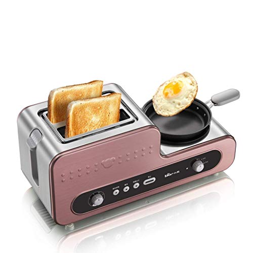 Multifunktionaler Brotbackautomat 2-Scheiben-Toaster Bagel-Toaster aus Edelstahl