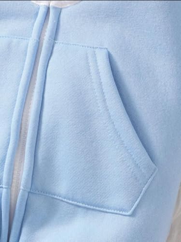Image of First Kick Baby and Kids cotton fleece romper jumpsuit onesie sleepsuit clouds embroided