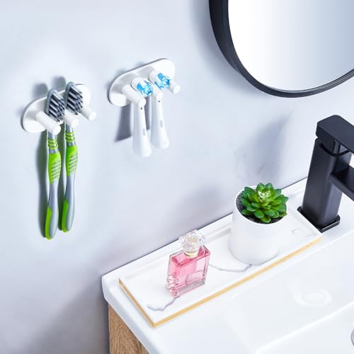 Miniatura 5 de Ggq Porta Cepillo De Dientes Pared - Soporte Para Cepillos De Dientes Eléctrico, Soporte Cepillo De Dientes Baño, Porta Cabeza De Cepillo De Dientes, Portacepillos De Dientes Blanco, Pequeño
