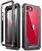 Produktbild POETIC Guardian Designed Case für iPhone SE 2020 (2. Generation), iPhone 8, iPhone 7, stoßfeste Ganzkörper-Hybrid-Stoßstangenabdeckung mit integriertem Displayschutz, schwarz/klar