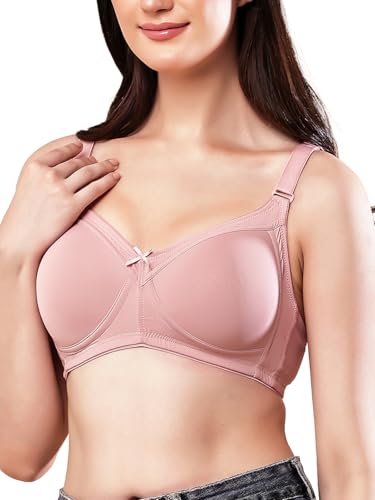 Image of Womens Seamless Padded Bra | Non Wired | Detachable Straps | Everyday Comfort | Full Coverage