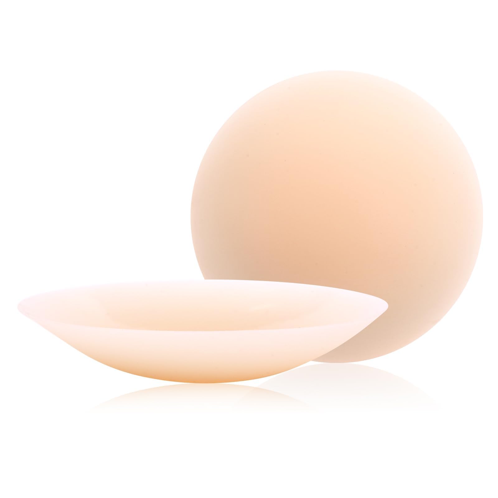 Sticky Adhesive Silicone Nipple Covers Waterproof Reusable Ultra Thin Nipples Covers Pack of 2 Pcs Beige-image-19