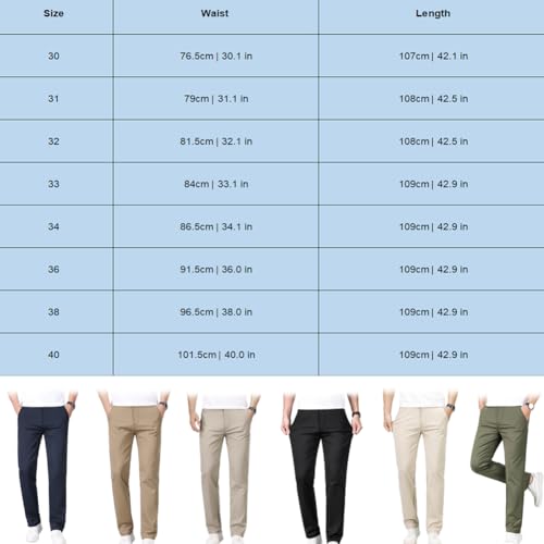 Caracomfy Mens Stretch Slacks, Elitejoe Men's Stretch Khaki Pants with Elastic Waistband, Stridecomfy Men's Sports Pants2