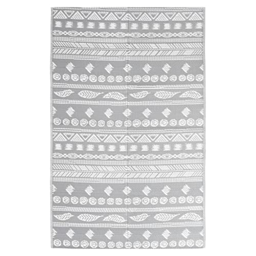 vidaXL Outdoor-Teppich Grau 160x230 cm PP