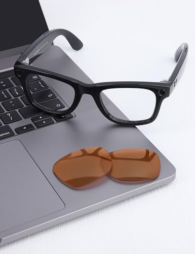 Image of Mryok Replacement Lenses Compatible with Ray-Ban Meta Wayfarer RW4006 50mm / Gen 2 RW4012 50mm Smart Glasses, HD Polarized