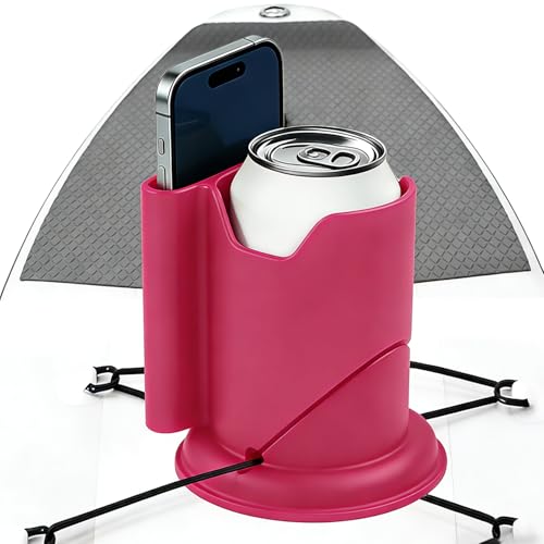 WEZKYLCG Paddle Board Cup Holder, 2-in-1 Kayak Cup Holder, Thickened Base Increased Stability, Paddle Board Accessories for SUPs, Canoes, Surfboards, Boats(Hot Pink) by WEZKYLCG - Used condition - US$10.66