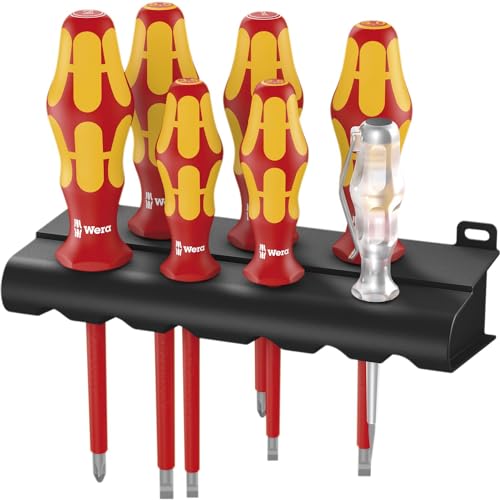Image of Wera 05006147001 Kraftform Plusserie 100 Rack 160I Screwdriver Set (7 Piece)