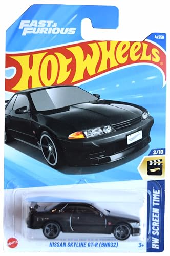 Hot Wheels Nissan Skyline GT-R (BNR332) Black miniatura 1