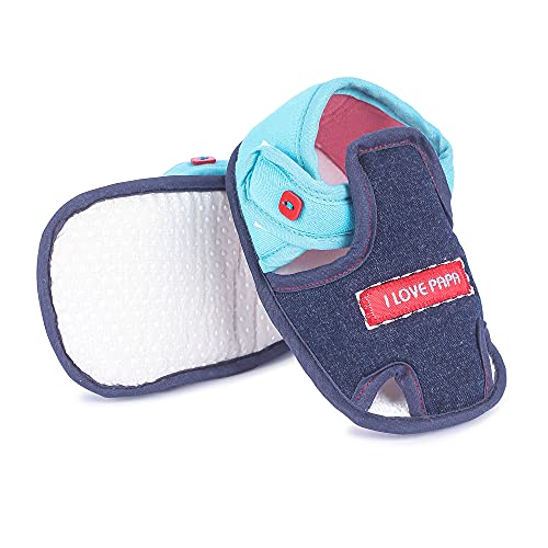 Image of Unisex Baby Sandal for Boys & Girls, First Walking Baby Sandal (4-7 Months) Navy Blue