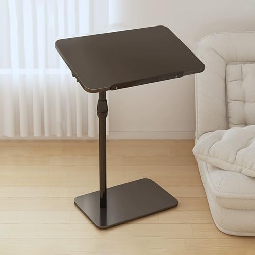 ZOCWJK RV Folding Table, Flip Fold Down Desk, Campervan Outside Picnic Table, Adjustable Height RV Dinette Table Dining Table, Ideal for Campervans and Motorhomes(Black