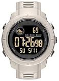findtime Smartwatch Herren Damen Große Touchdisplay Fitness Tracker mit Schrittzähler Herzfrequenz Schlafmonitor 24/7 IP68 Wasserdicht Sportuhr Fitnessuhr Minimalistische Design Outdoor Weiß