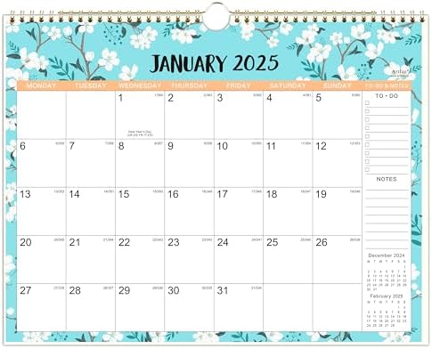 Calendar 2025 - Wall Calendar 2025 with Thick Paper, 2025 Calendar, 37 ...