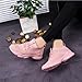 SPYMINNPOO Running Shoes, Stylish Breathable Fashion Sneakers for Women and Girls Net Fabric Design, Anti-Slip Sole, Comforta Pink
