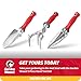 Garden Weasel 3-Piece Hand Tool Combo Set | Trowel, Transplanter and Cultivator | Heavy Duty Lawn and Garden Set, Digging, Planting, and Weeding | 91370-Q
