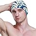 susiyo Sharks Sea Animals Mens Swim Caps Polyester Swimming Hat for Adult and Youth