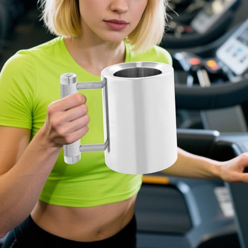 Taza pesada de acero inoxidable para gym 8 kg miniatura 3