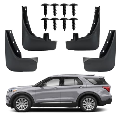 Image of XUKEY 4PCS Mud Flaps Splash Guard for Ford Explorer 2020 2021 2022 Mudguards Mudflaps Fender Tire Protector Rear Front Car Accessories Replacement