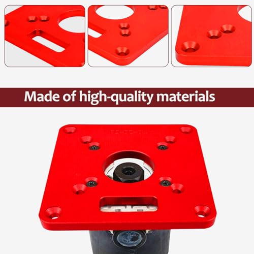 Abizarch Placa de inserção de mesa de roteador, placa flip para máquina de aparar de liga de alumíni