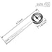 KAZETEC Metal Stainless Steel 1 Tablespoon Measuring Coffee Scoop Spoon, Set of 5
