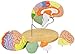 Teaching Model Tools,Natural-Size Cerebral Anatomy Model 2X Brain Model for Neuroscience, Anatomical Brain Model for Psychology Brain Internal Structure, Wooden Support