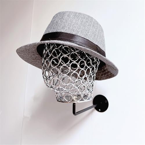 Support en métal pour perruques porte-chapeau et calotte stable