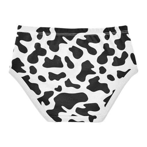 White Black Cow Print Toddler Underwear Custom 2t Cotton Panties for Girl Cartoon Briefs Underpants2