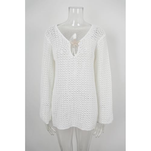 Robe de plage à manches d'une douceur d'exception avec col en U - 7