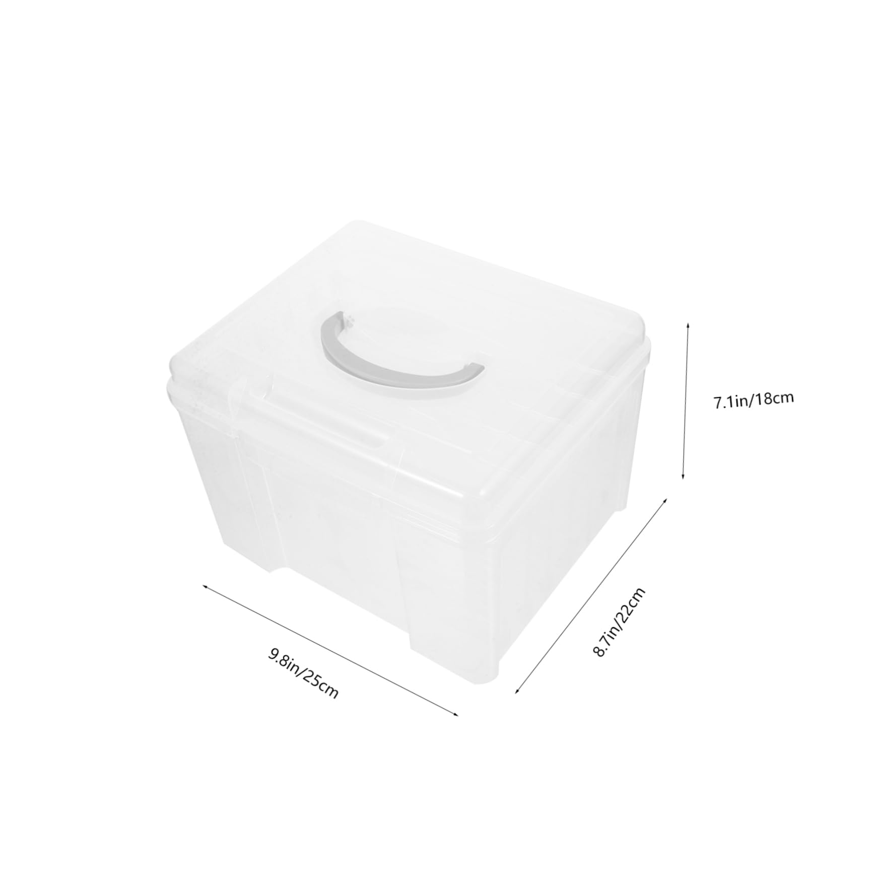 Kunststoff Aktenbox 6 Fächer Mit Deckel Tragbarer Dokumentencontainer Leicht Transparent Für Büro Schule Zuhause
