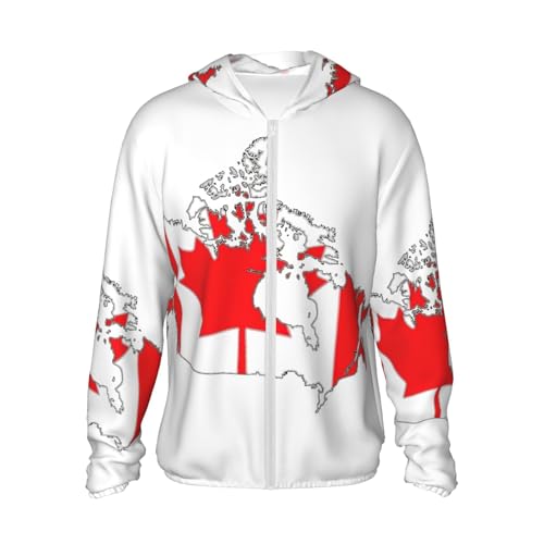 Sudadera canadiense con capucha unisex chaqueta ligera con cremallera y proteccion solar para running