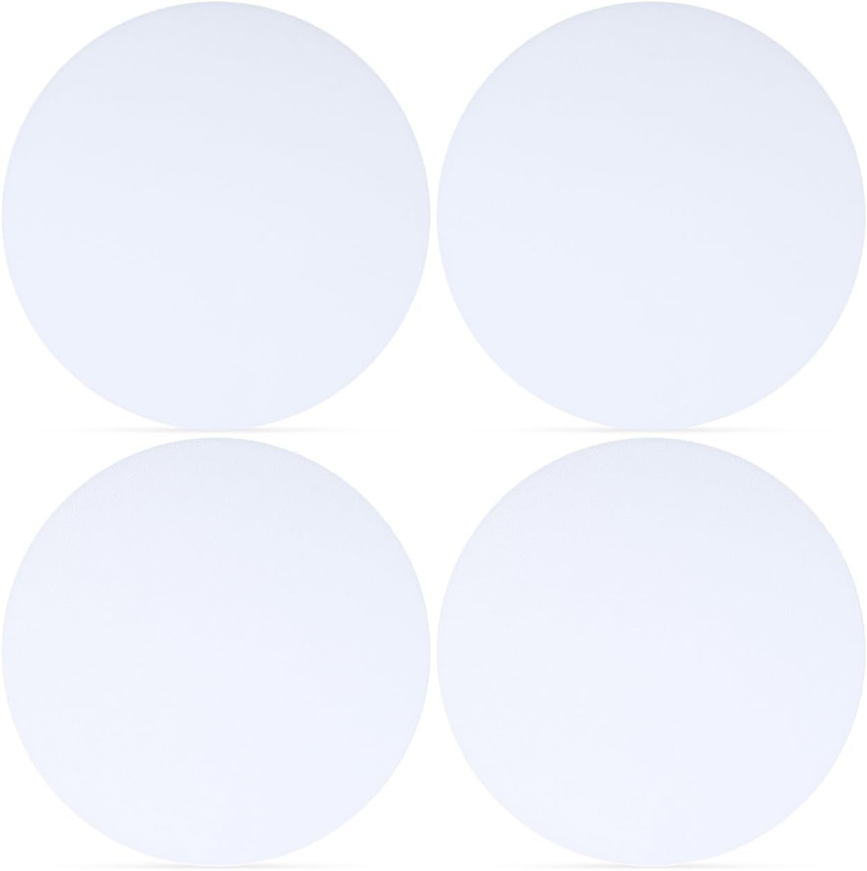 Ceiling Light Diffuser Cover 5.86" Round Anti-Dazzling Spotlight Diffuser Lampshade Replacement for Drum Lampshades, Frosted White, 4PCS