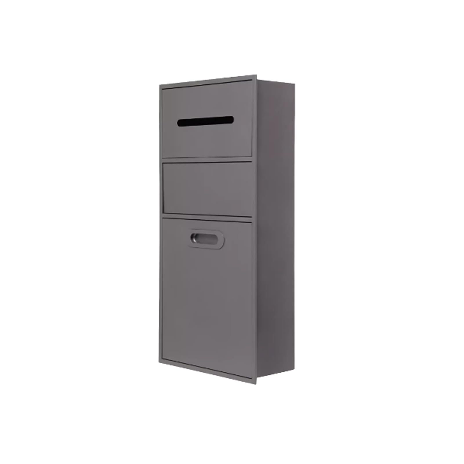 Asciugamani Dispenser di asciugamani di carta da incasso con cestino staccabile Dispenser di asciugamani incorporato in acciaio inossidabile Contenitore per rifiuti Nicchia da bagno per ufficio Cucina