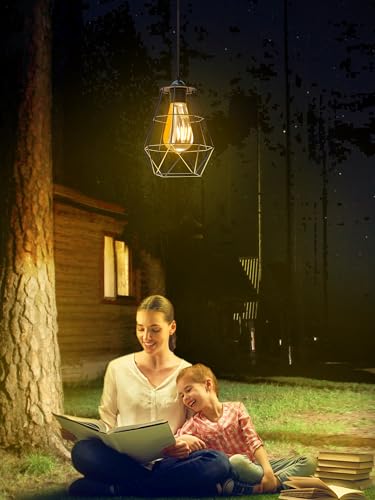 Intelamp YL008-5A Solar Pendant Lights With Remote Control, Solar Powered Shed Light, 4000Mah Solar Powered Light Hanging Lights With 16.4Ft Cable For Indoor And Outdoor Storage thumb #3