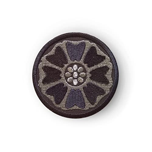 White Lotus Patch Embroidered Sew on Patch