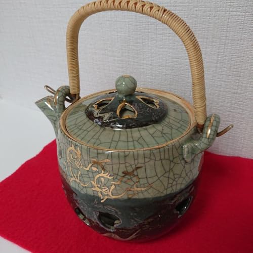 大堀相馬焼　急須　煎茶器　茶道具　左馬 大堀相馬焼 急須 煎茶器 茶道具 左馬 大堀相馬焼 松永窯 二重