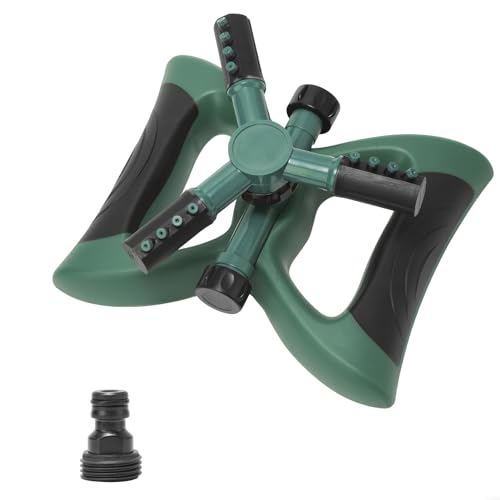 Garden Sprinkler for Large Area, 360°Rotating Lawn Sprinklers,Irrigation Grass Water Sprayer System, Garden Hose Sprinkler for Yard(Green)