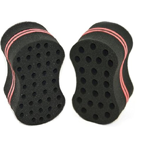 New Double Side Two in One Original Magic Twist Hair Sponge Afro Braid Style Dreadlock Coils Wave Hair Curl Sponge Brush