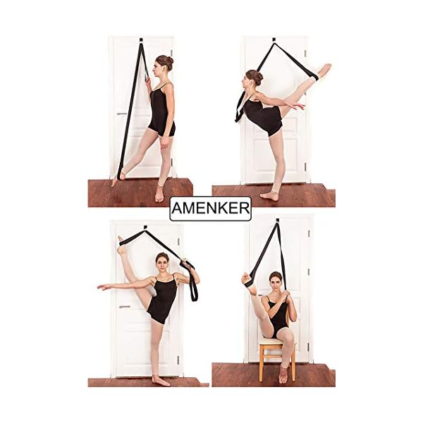 AMENKER-Leg-Stretcher-Door-Flexibility-Stretching-Leg-Strap-98ft-Door-Flexibility-Stretching-Leg-Strap-Great-Cheer-Dance-Gymnastics-Trainer-Stretching-Equipment AMENKER Leg Stretcher Door Flexibility Trainer Leg Strap, 9.8ft Door Flexibility Stretching Leg Strap Great Cheer Dance Gymnastics Trainer Stretching Equipment