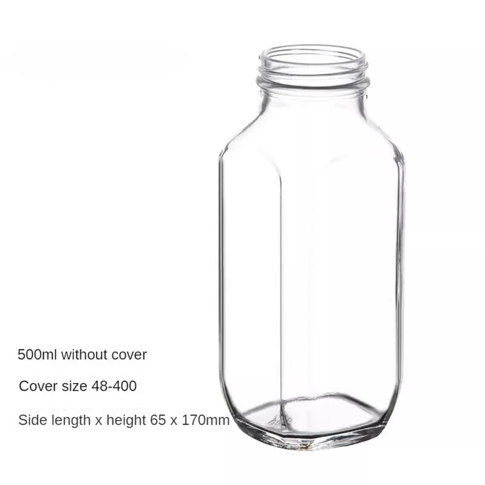 Laborglaswaren Quadratische Laborflasche, transparente, versiegelte runde Aufbewahrungsflasche for Proben(500ml Circle Cover)